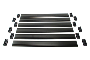 Teraflex Nebo Roof Rack Cargo Slat Kit -Black 6 Piece - JK 4dr