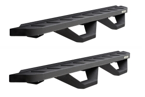 Go Rhino RB10 Running boards w/ Drop Steps - Textured Black - JL 4Dr