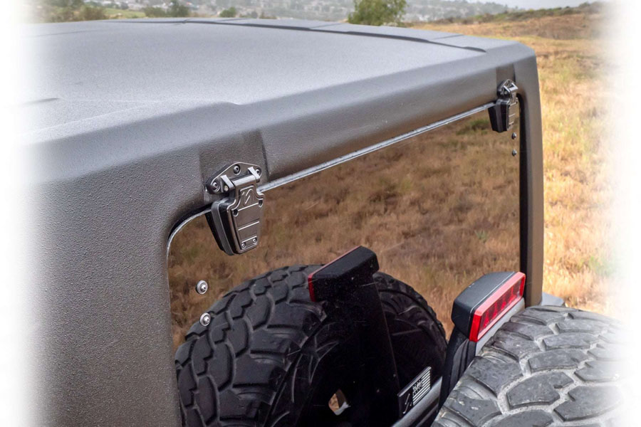 Turn Offroad Squareback 2‑Piece Hard Top, Textured Black w/ Insulated Black Foam Headliner - JK 2DR