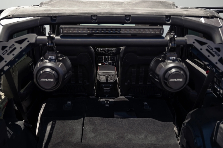 DV8 Offroad Rear Speaker and Light Bar Mount - JL 4Dr