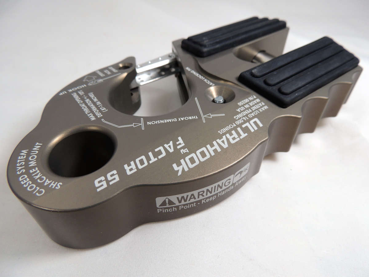 Factor 55 Ultrahook Winch Hook, Gray 