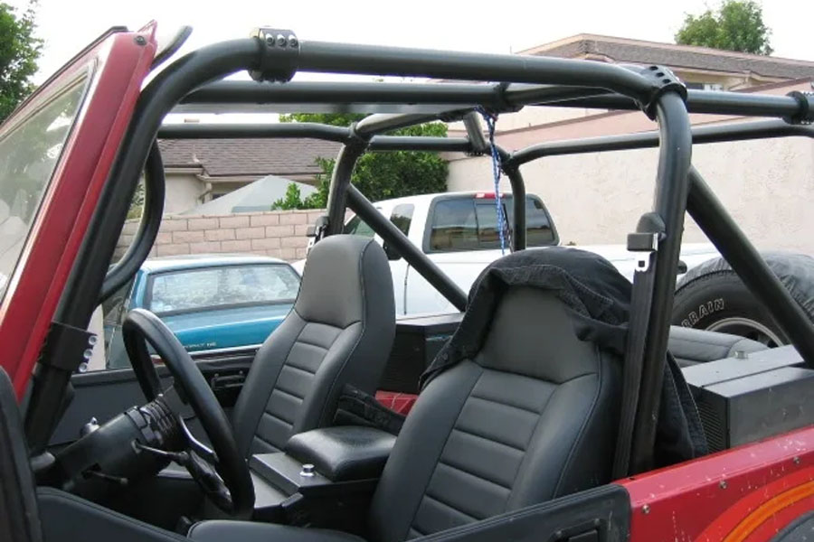 Rock Hard 4x4 Bolt-In Ultimate Sport Cage - Bare - CJ7