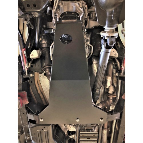 M.O.R.E. Oil-Transmission Skid Plate - Black - JL 2018-20 4Dr 3.6L