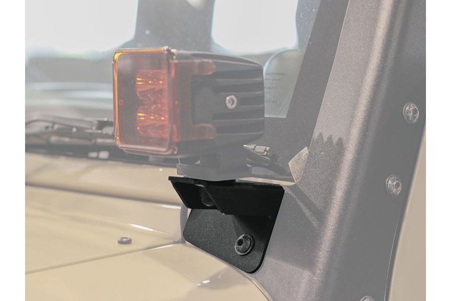 Front Runner Outfitters Windshield Spot Light Brackets - Black - JK