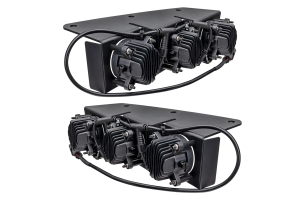 Oracle Triple LED Fog Light Kit - White - Bronco 2021+ w/ Steel Bumper