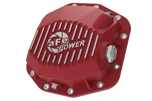 AFE Power Pro Series Rear Dana 44 Diff Cover Red w/ Machined Fins - JL