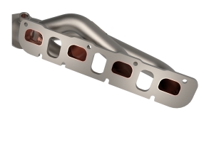 aFe Power Twisted Steel Short Tube Header - Titanium - JL 392