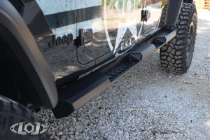 LOD Offroad Destroyer 4 Door Rocksliders, Black Texture - JT