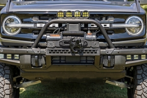 Rough Country Safari Bar Kit OE Modular Steel Bumper 3in OSRAM Angle Wide Series    - Bronco 2021+