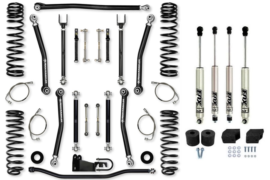 Jeep JK 4DR Rock Krawler 35in XFactor Lift Kit Package W Shock Options -  Jeep Unlimited Rubicon 2007-2018, JK35XF-4KIT