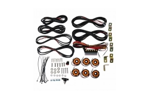 KC Hilites Cyclone 6-Light LED Rock Light Kit - Amber