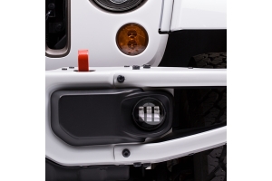 JW Speaker 6145 J2 Series LED Fog Light Kit, Black - Pair - JT/JL Rubicon Only