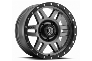 ICON Vehicle Dynamics Six Speed Wheel Gunmetal, 17X8.5 5x5  - JT/JL/JK