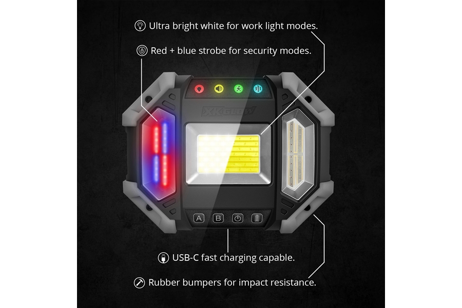 XK Glow XKDefender 7-Mode Work and Security Light Kit w/ Remote