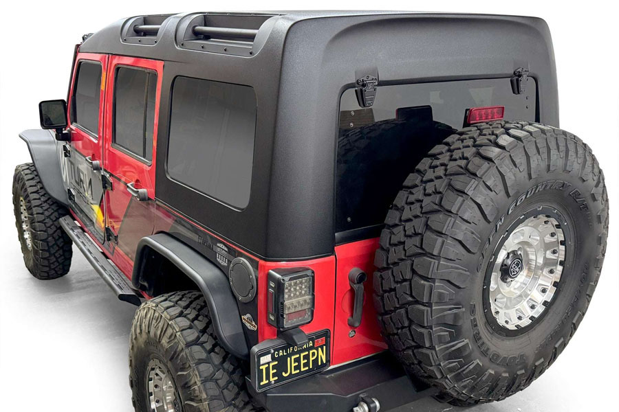 Turn Offroad Expedition Hard Top, Textured Black w/ Insulated Black Foam Headliner - JK 4DR