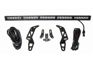 Diode Dynamics 30in Bumper Light Bar Kit - White Flood Single - JT/JL 