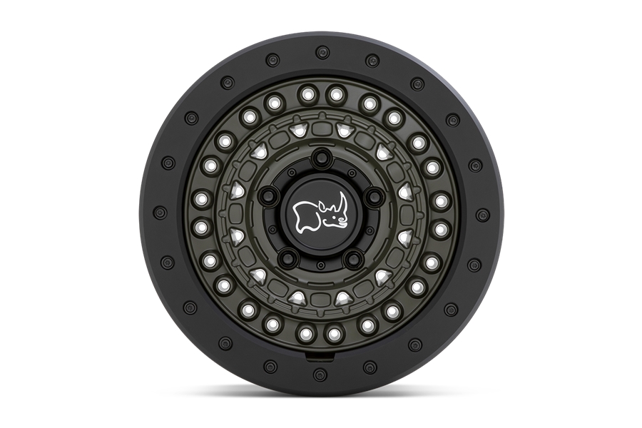 Black Rhino Barricade Wheel, 17x8.5 5x5 -18mm - Olive Green - JT/JL/JK