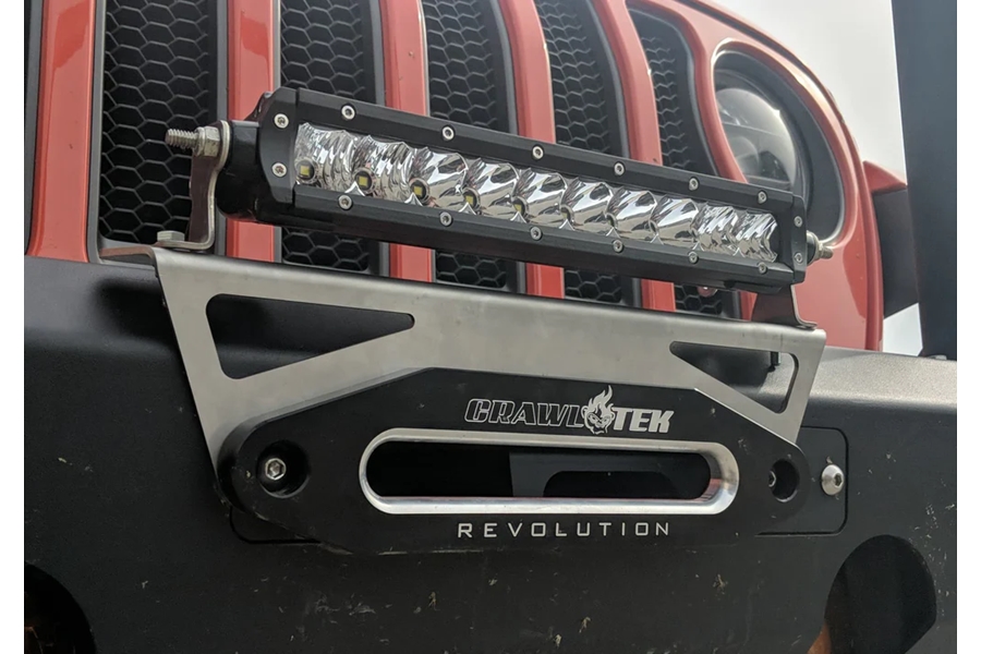 Crawltek Universal Fairlead Light Mount - Bare