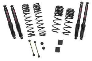 Skyjacker 1-1.5in Dual Rate-Long Travel Lift Kit System with Black MAX Shocks - JL 4dr Non Rubicon