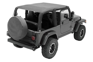 Smittybilt Extended Soft Top Black Diamond - LJ