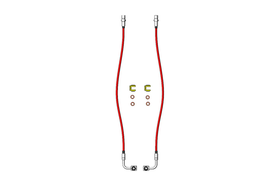 Clayton Extended Rear Brake Lines - JT