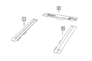 Mopar Floor Cargo Trail Rail - Driver Side - JL 4Dr
