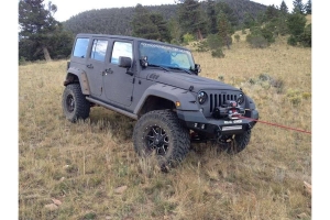 Road Armor Stealth Front Winch Bumper - Texture Black  - JK 