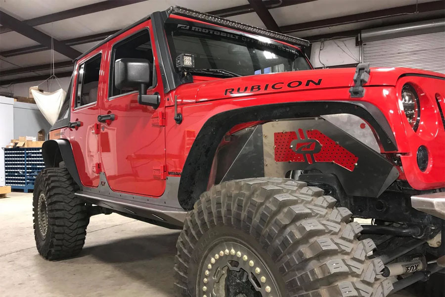 Motobilt Front Inner Fenders - Aluminum  - JK 