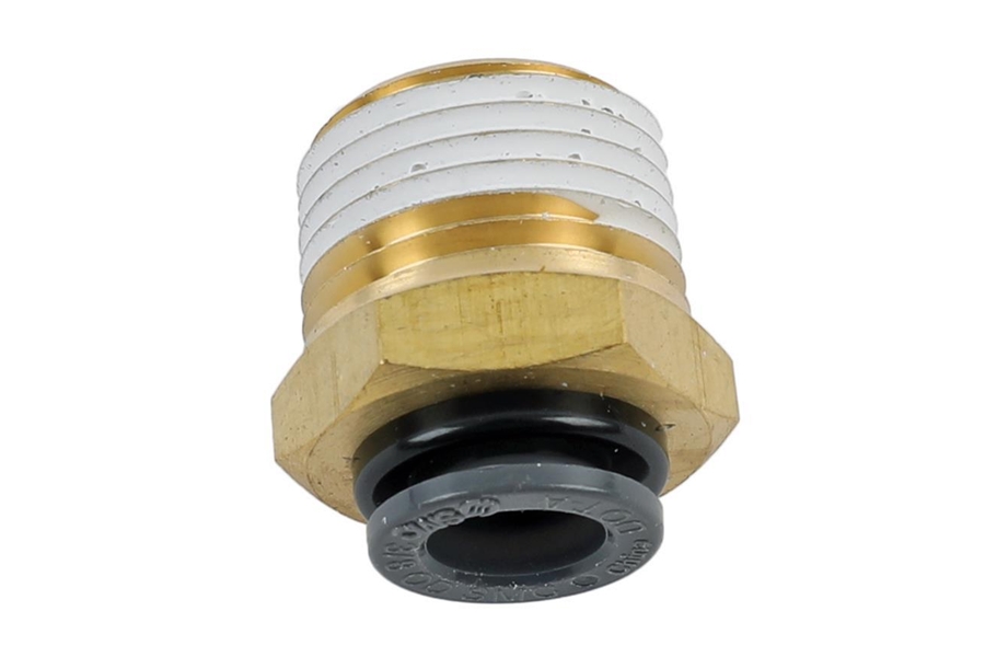 AccuAir Suspension Straight Fitting (3/8in DOT/PTC - 1/2in NPT) 