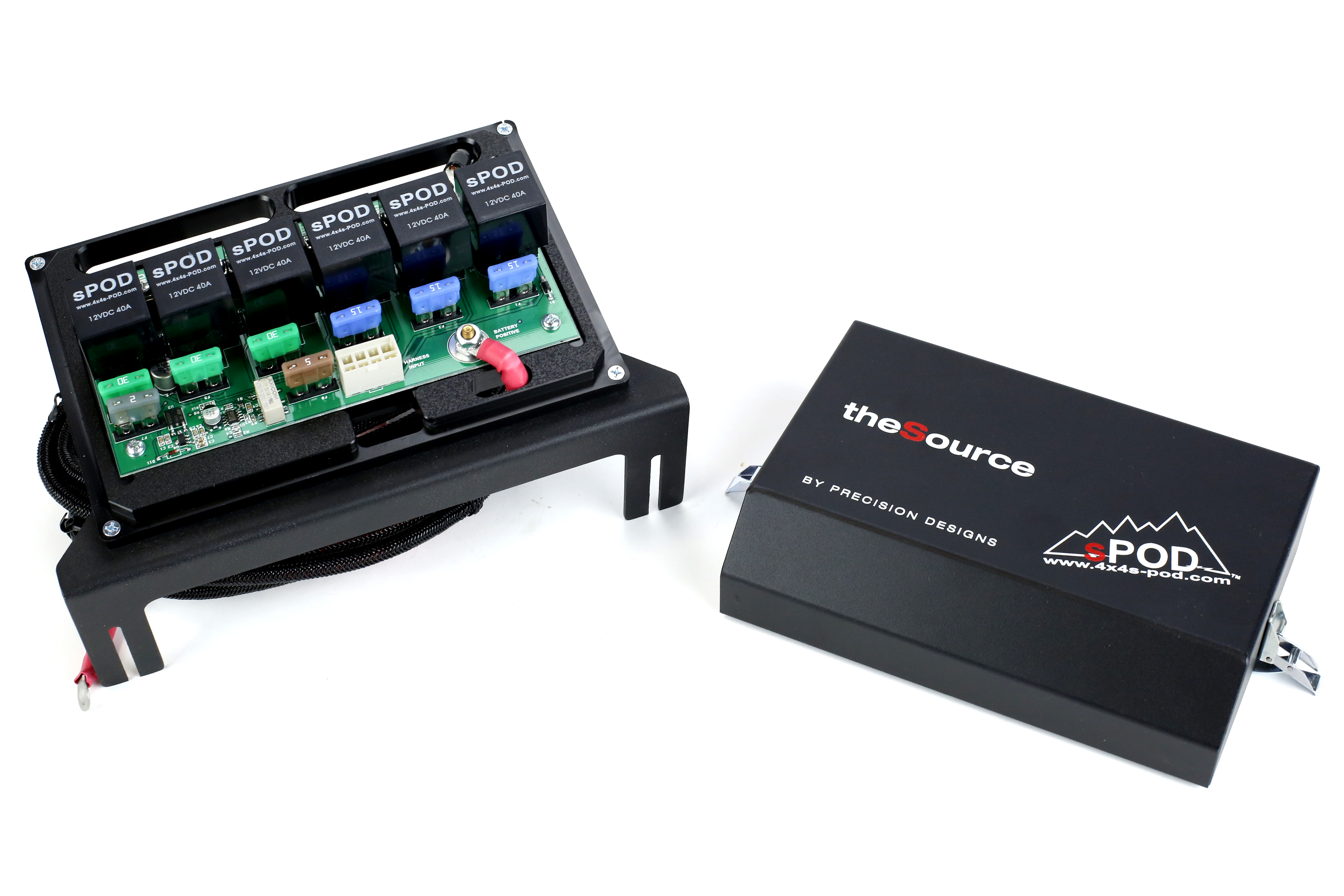 sPOD 6-Switch Panel w/ Air Gauge and Source System - JK