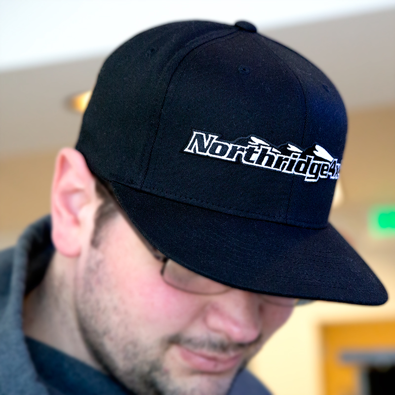 Northridge4x4 Flex Fit Hat All Black Large / XL