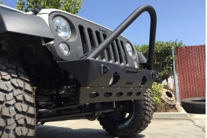 VKS Fab Enforcer Front Bumper with Stinger Hoop - JK