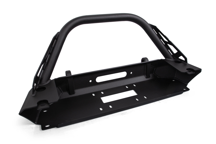 Crawltek Inferno Front Winch Bumper w/ Flat Top Stinger - Black - JK 