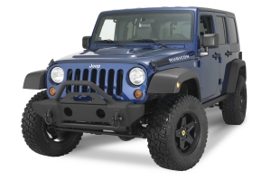 Rampage Products Front Stubby Recovery Bumper, Matte Black - JT/JL/JK