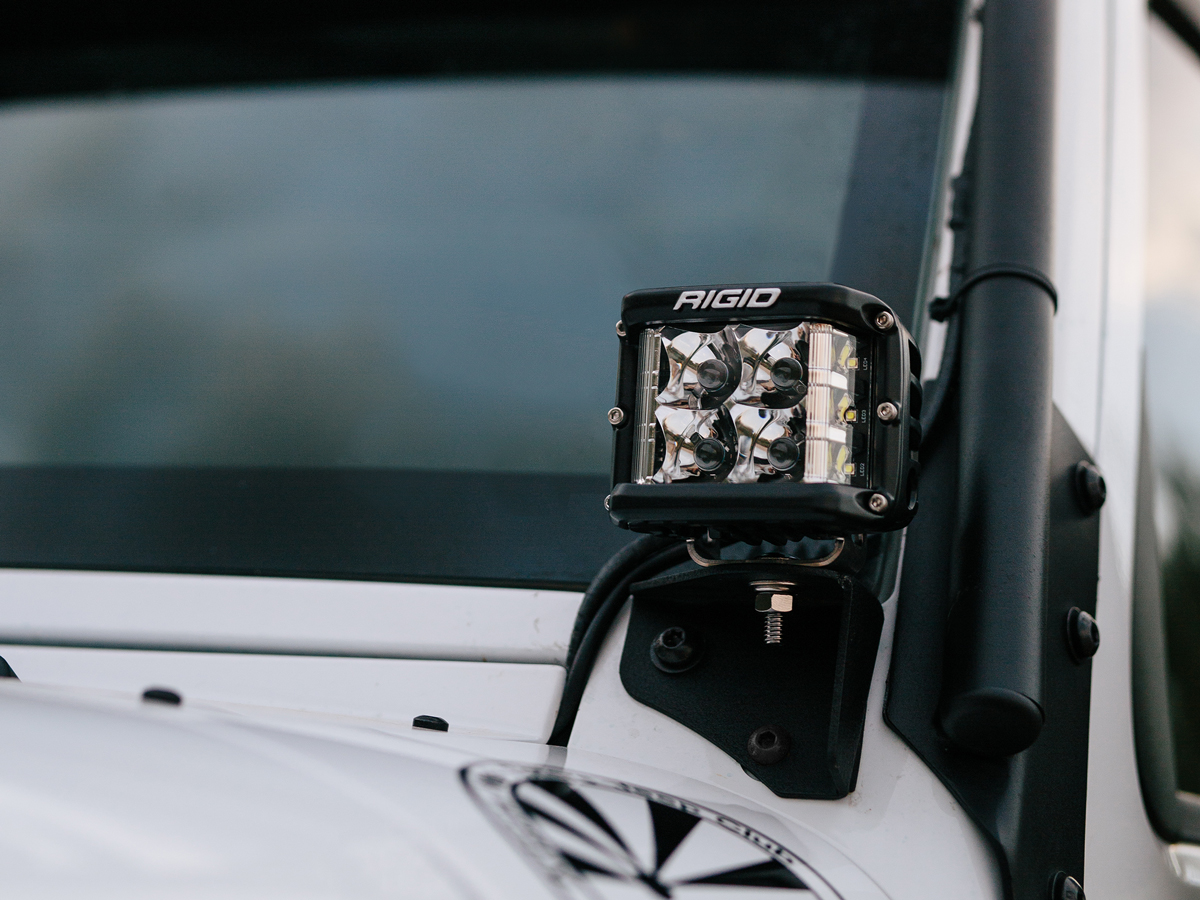 Rigid Industries D-SS PRO Side Shooter LED Cube, Flood Pair