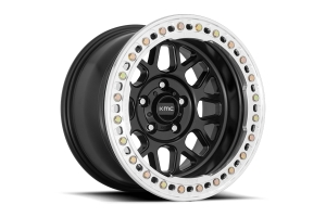KMC Wheels KM235 Grenade Crawl Beadlock Wheel 20x10 8x6.5 48mm Offset Black