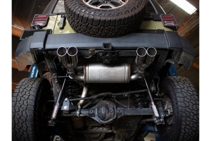 aFe Power Rebel Series 2.5in Axle-Back Exhaust System - Polished - JK 3.6L/3.8L