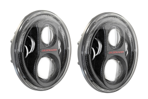 JW Speaker 8700 Evolution J2 LED, Carbon Fiber Headlight Kit - JT/JL/JK
