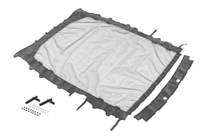 Mopar Sun Bonnet - Black Mesh - JL 4Dr 