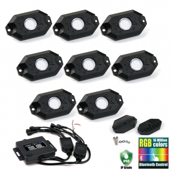 Lifetime LED 8 Piece Rock Light Set 