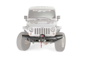 Warn Elite Series Full Width Front Bumper Black - JK