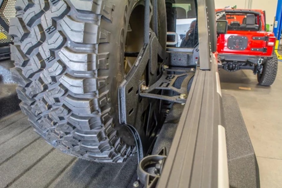 DV8 Offroad Stand Up Spare Tire Mount - JT