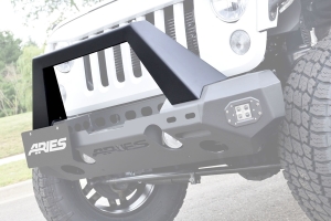 Aries Trail Chaser Front Bumper Angular Brush Guard - JK