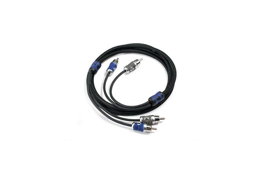 Kicker Q-Series Interconnect 5 Meter 2-Channel Signal Cable 