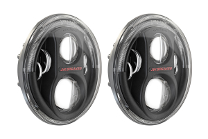 JW Speaker 8700 Evolution J2, Black Bezel Headlight Kit - JK