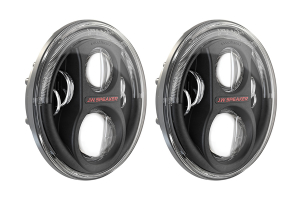 JW Speaker 8700 Evolution J2, Black Bezel Headlight Kit - JT/JL/JK