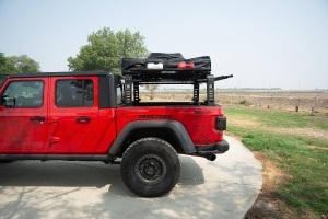 ZROADZ Overland Access Rack  W/ Three Lifting Side Gates, For Use on Factory Rail - JT