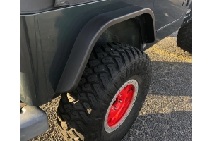 Motobilt Rear Double Arch 4in Fender Flare Set - Bare - LJ/TJ