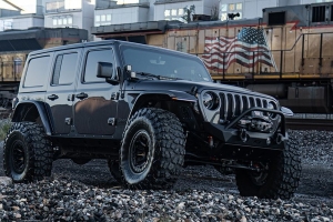 Quake LED Slim Smoked DRL Sport/Sport S Fender Chop Kit - JT/JL