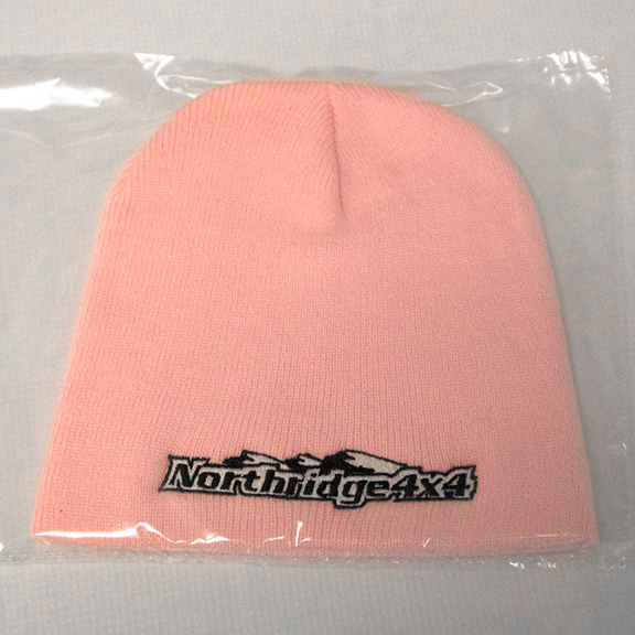Northridge 4x4 Embroidered Pink Beanie